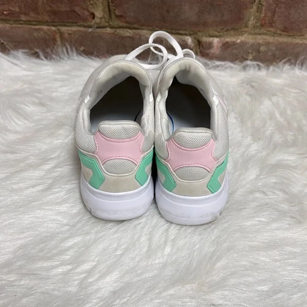 adidas white pink